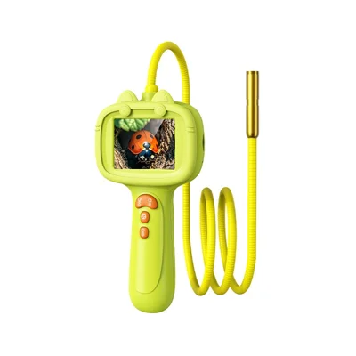 G21 2,4 inch IPS-scherm kindereindoscope met LED-verlichting 2MP wetenschappelijke borstelscoopcamera cadeau voor kinderen - Groen