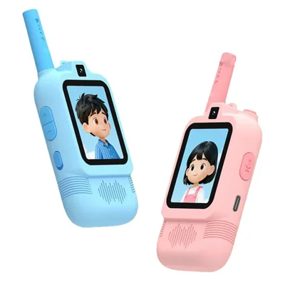 HK200 2,0 Zoll Dual-Kamera-Video-Funkgerät-Set für Kinder Zwei-Wege-Funk-Sprechgerät mit Fotoaufnahme / Sprachchat