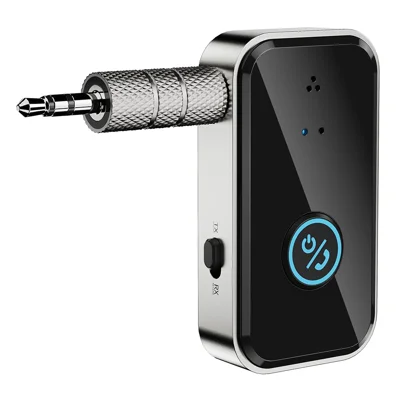 B4S 3,5-mm-Audioadapter Kabelloser Sender/Empfänger Auto BT 5.3 Gerät für Zuhause / Auto / Büro – Schwarz