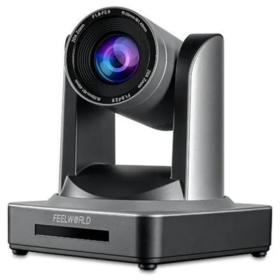 FEELWORLD POE20X Telecamera con Zoom 20X con Streaming Simultaneo USB HD 3G-SDI LAN Telecamera PTZ, Supporto PoE - Spina UE