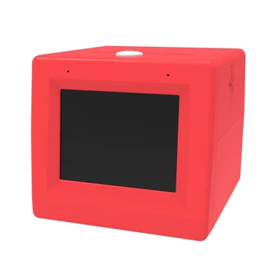 Stampante Termica Mini Q15 con Schermo HD da 2,8 Pollici, Stampa con Controllo Vocale AI, Dispositivo di Stampa Wireless - Rosso