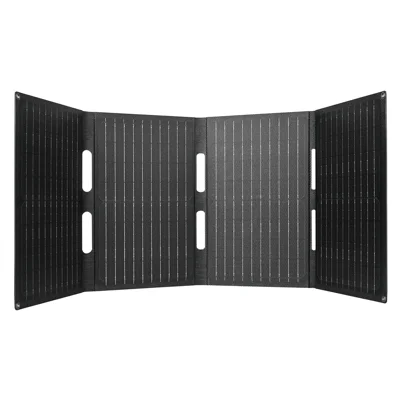 DE-40 40W Solar Charger with Type-C  /  USB  /  DC Ports IP65 Waterproof Foldable Monocrystalline Solar Panel - Black