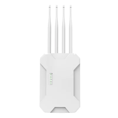 HW1800S Punto di Accesso Wireless Esterno Impermeabile 1800Mbps WiFi 6 Dual Band Router Gigabit - Bianco / Spina USA