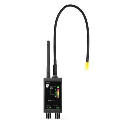 M8000 Signal Detector Anti Spy Camera GPS Tracker Wireless Signal Detector for Hotel Office Car - Black