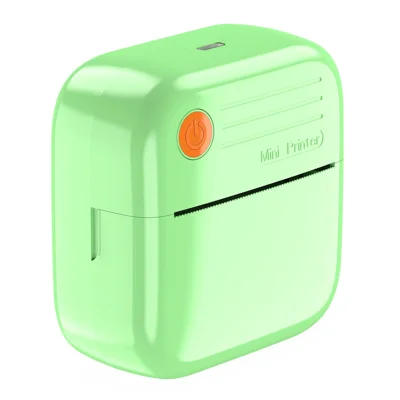 A35 Mini stampante termica 200 DPI Bluetooth compatibile senza inchiostro stampante portatile per etichette appunti foto (APP: AumiLabel) - Verde