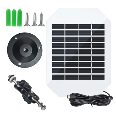 3W zonnepaneel met Type-C-poort voor buitentoepassingen fotovoltaïsche module voor beveiligingscamera deurbel