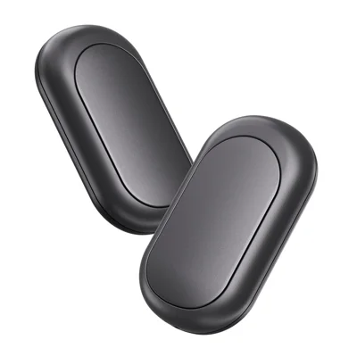 Q21 2 in 1 Magnetic Hand Warmers 3 Level Temperature Rechargeable Pocket Heater for Winter, 2000mAh x 2 - Black