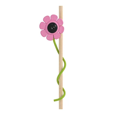 V1 HD WiFi Flower Design Baby Monitor Inalámbrico con Visión Remota de 107°, Audio Bidireccional, Visión Nocturna - Rosa