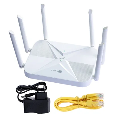 B625 4G WiFi 6 Router 300Mbps 6 Antenna 32 Devices 5000mAh Battery Wireless Router for Home Office - EU Plug