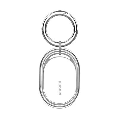 Coque TPU pour Xiaomi Tag, étui de protection compatible Bluetooth avec boucle à anneau métallique - Transparent
