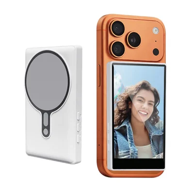 FUNSNAP T1 Plus Магнитный экран для селфи 3,97 дюйма, зеркальный дисплей для мобильного телефона для прямых трансляций