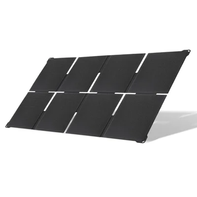 Carregador Solar Dobrável 8Z-ETFE 45W de Carregamento Rápido com Saída USB/Type-C/DC - Preto