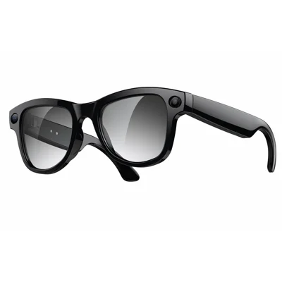M02 AI Smart Glasses 8MP Camera 4K Video Recording Bluetooth-compatible 5.3 Translation Eyeglasses for Photography - Black Frame
