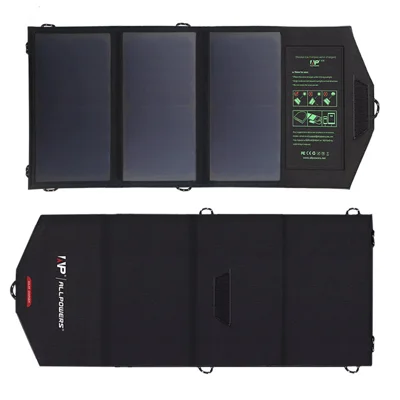ALLPOWERS 5V 21W Faltbares Solarpanel Wasserdicht Hochleistungs-Solarladegerät mit Dual USB für Smartphone Tablet