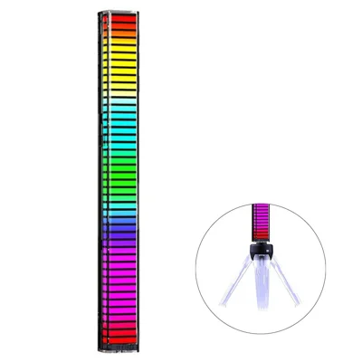 L029Z Type-C Rechargeable APP Control 4D RGB Bluetooth-compatible Music Rhythm Light Sound Pickup LED Strip with Illuminated Bracket