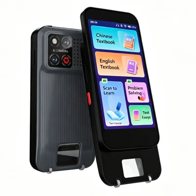 S15 Pro 2+16GB Écran de 4 pouces Appareil de traduction AI 148 langues en ligne Traducteur vocal avec numérisation photo - Noir
