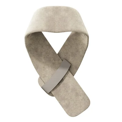 H9 Graphene Heating Scarf for Winter Neck Warmer Magic Tape Waist Belt 35cm Heating Area - Khaki