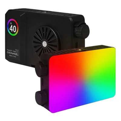MJ-15 RGB LED-fyllningsljus med dubbel handtag för bärbar användning till livesändning och fotografering