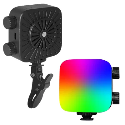 MJ-31 RGB-fyllningsbelysning med 3-färgtemperatur och återladdningsbar via Type-C för fotografering och video