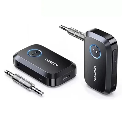 UGREEN CM596 Récepteur Audio Bluetooth 5.4, Adaptateur AUX 3,5 mm pour Voiture - Noir