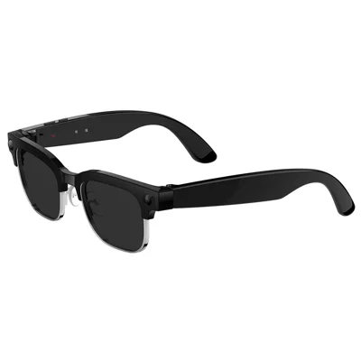 Lunettes intelligentes W630T, caméra 8 MP, anti-flou, étanchéité IP66, activation vocale par IA, lunettes Bluetooth compatibles - verres de lunettes de soleil