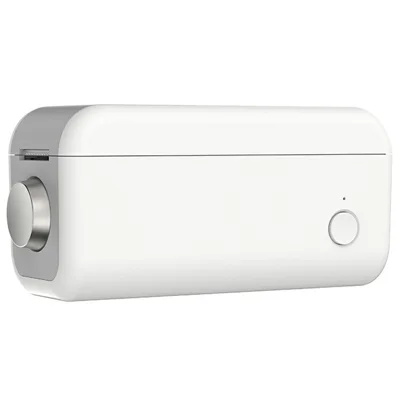 WP9526 Mini-Thermo-Etikettendrucker, tintentlos, Bluetooth-kompatibel, tragbarer Etikettendrucker 203 dpi – Grau-Weiß