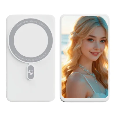 K3 4.02 inch Magnetic Wireless Phone Selfie Monitor 1136 x 640 IPS Display for Vlogging - White