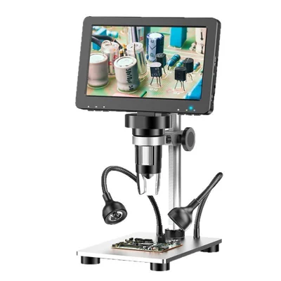 DM9B-Z07X Microscopio Digital de 7 Pulgadas 1200X de Aumento 8 LEDs Tipo-C Recargable