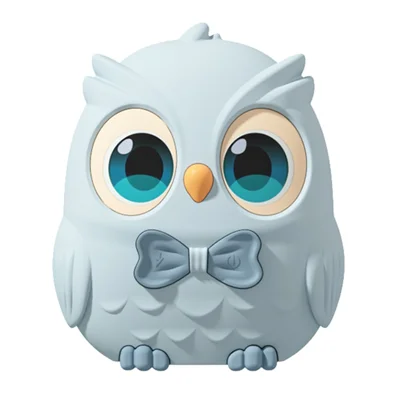 N14 6W Owl-Shaped Rechargeable Hand Warmer 3 Heat Levels 1200mAh Hand Warming Tool - Blue