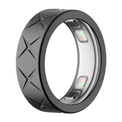 Protection en silicone pour bague Oura 5, anti-dérapant, étui de protection imperméable aux chocs, résistant aux chutes et aux rayures - Taille S / Noir