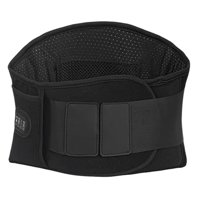 N11 10W Electric Waist Heating Belt without Power Bank 3 Heat Settings Dual Motor Kneading Vibration Massage (without Mugwort Pack) - Black
