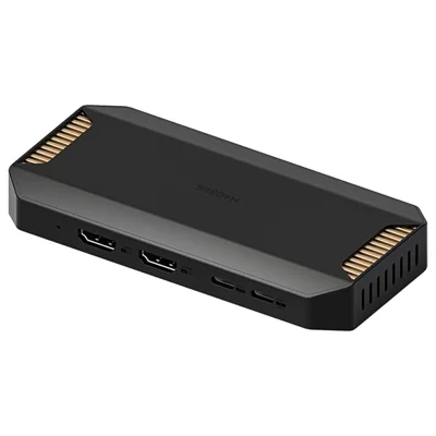 HAGIBIS 4K 60Hz HD Audio Video Capture Card with HDR, VRR, USB-A and USB-C Dual Host, Plug and Play for Live Gaming - Black