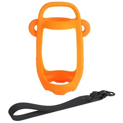 For JBL Pulse 6 Portable Speaker Case Silicone Protective Cover with Adjustable Shoulder Strap - Orange