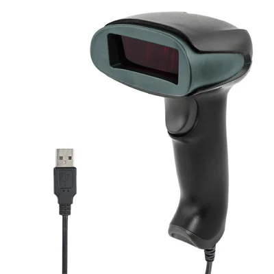 NETUM F5 Scanner à main à code-barres, lecteur de codes-barres filaire avec câble USB, pour supermarchés, librairies