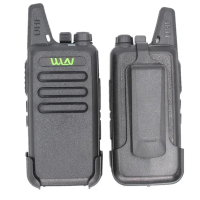 WLN KD-C1 2Pcs/Set Mini Walkie-Talkie Portable Wireless Two Way Radio for Restaurant/Construction Site/Hotel - US Plug