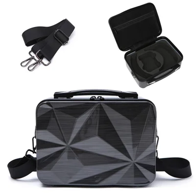 BKANO VR Glasses Custodia Per Oculus Quest 2 Borsa Per Ammortizzatore Spazzolato Accessori Portatili Organizzazione Box - Nero