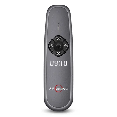 Atualização de Atualização A8 A8 128mb 2.4GHz Apresentação Sem Fio Clicker Remote Remote For PowerPoint Pointer Paga Paga Paga Penha Com LED Display Para o Ensino de Negócios (luz Vermelha Física + Laser Digital)