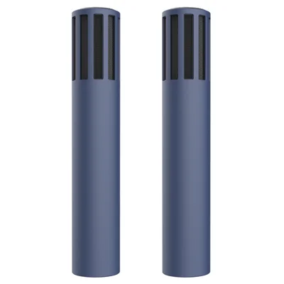 For TeslaMic Wireless Microphone 1 Pair Silicone Sleeve Case Anti-drop Protective Cover - Midnight Blue