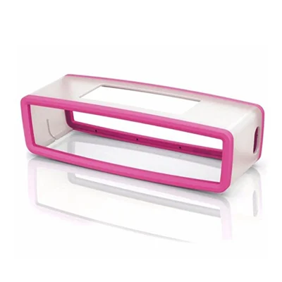 Étui de protection en silicone souple pour Bose SoundLink Mini 1/2, housse anti-chute pour enceinte compatible Bluetooth - Rose