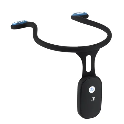 102226 Corretor Ortopédico de Silicone Inteligente com Detecção Automática de Postura para Adultos e Crianças - Corretor Anti-Corcova - Preto