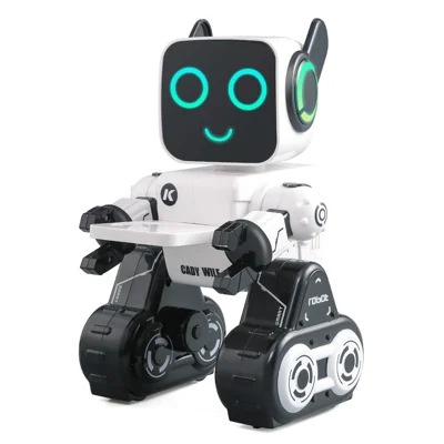 JJRC R4 RC Robot Intelligent Voice Control Programmable Singing Dancing Robot Children Toy with Piggy Bank Function - White