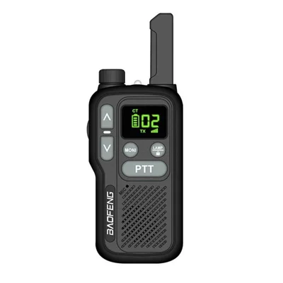 BAOFENG BF-T18 Émetteur-récepteur compact mains-libres VOX à longue portée 1-10 km pour école, église, restaurant (fréquence européenne)