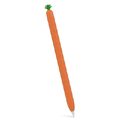 AHASTYLE PT106-2 для Apple Pencil Pro / Pencil (2-го поколения), силиконовый чехол-накладка для стилуса, защитный чехол в стиле ананаса — оранжевый