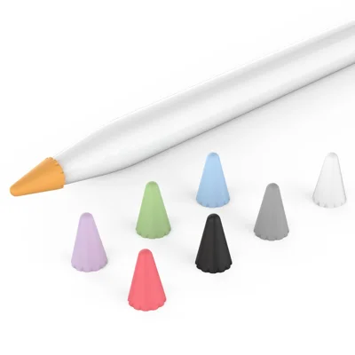 AHASTYLE PT107 8 шт. для Apple Pencil (2-го поколения) / (1-го поколения) колпачок для наконечника стилуса силиконовая насадка - смешанные 8 цветов