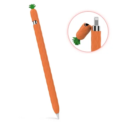 AHASTYLE PT106-1 для Apple Pencil (1-го поколения) Защитный чехол-рукав для стилуса Ананасовый стиль Силиконовый чехол - Оранжевый