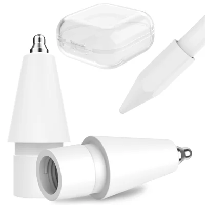 AHASTYLE WG80 Для Apple Pencil 2-го / 1-го поколения 2 шт. Заменяемые наконечники для стилуса с емкостным экраном - Белый