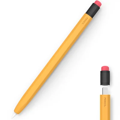 AHASTYLE PT180-1 для Apple Pencil 1-го поколения Ретро силиконовая емкостная стилусная ручка Защитная крышка - Оранжевый