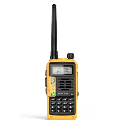 BAOFENG UV-S9 Plus Portable Talkie-Walkie Biband UV Portatif Radio Interphone, Chargement USB, Prise EU - Jaune