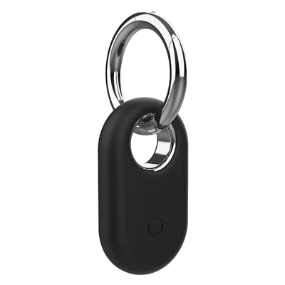 Силиконовый чехол для Samsung Galaxy SmartTag 2, водонепроницаемый держатель трекера с защитной крышкой и пряжкой - черный