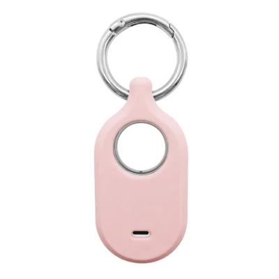 Для Samsung Galaxy SmartTag 2 Защитный чехол Держатель трекера Силиконовый чехол с пряжкой - Розовый